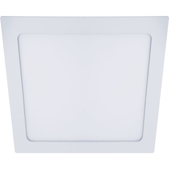 Downlight Empotrable FRANCO cuadrado 1x18W LED 1260lm 3000K 120° L.22,5xAn.22,5xAl.0,2cm Blanco