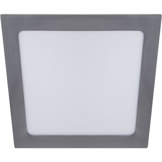 Downlight FRANCO square 1x18W LED 1000lm 6400K 120° L.22,5xW.22,5xH.0,2cm Satin Nickel