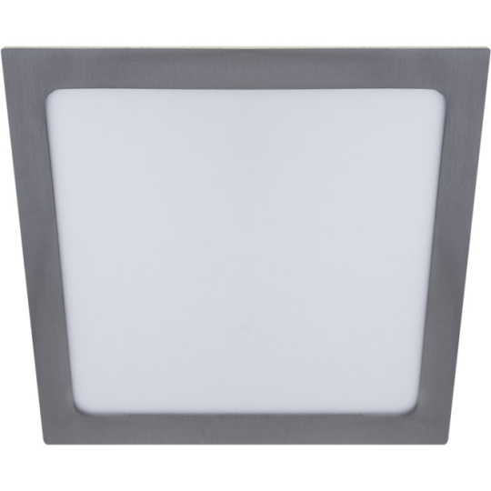 Downlight Empotrable FRANCO cuadrado 1x24W LED 1560lm 4000K 120° L.29,7xAn.29,7xAl.0,2cm Niquel