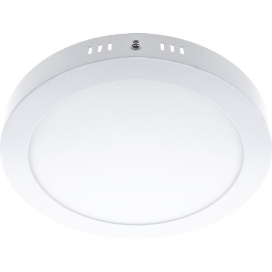 Plafond ESCUDO redondo 1x18W LED 1000lm 3000K 120° Alt.3,5xD.22,5cm Branco