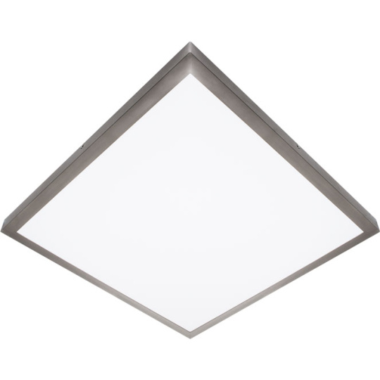 Plafón PESETA cuadrado 60x60 1x48W LED 3600lm 4000K 120° L.60xAn.60xAl.4cm Niquel