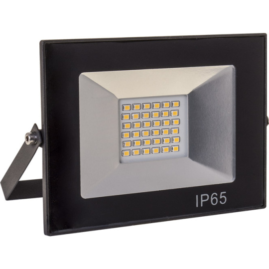 Floodlight TOBOL IP65 1x30W LED 1500lm 3000K 120°L.14,5xW.3xH.10,5cm Black