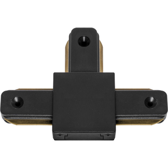 "T" shaped connector for ADONIS track (2 wires) in black aluminum