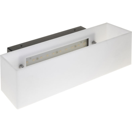 Aplique ARDILA IP54 1x12W LED 746lm 4000K L.25xAn.10,5xAl.8cm Antracita/Blanco