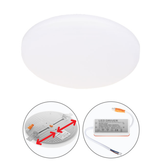 Downlight Empotrable LIRA redondo 1x24W LED 2160lm 3000K 120° Al.1,5xD.17cm Blanco