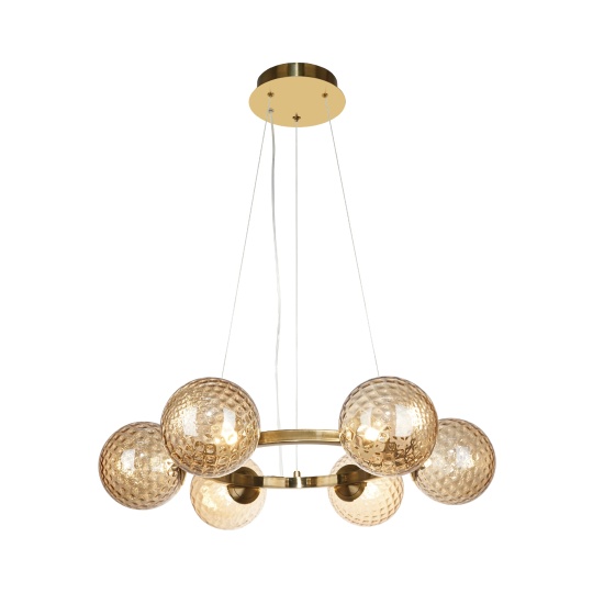 Candeeiro de tecto ANDREZA 22W LED 1600lm 2700K Alt.Reg.xD.68cm bronze