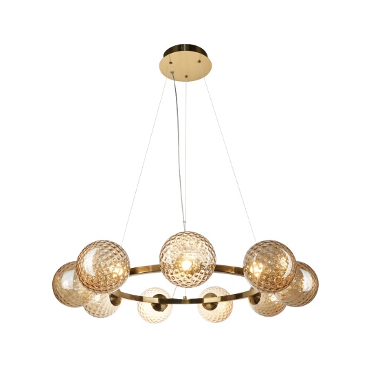 Candeeiro de tecto ANDREZA 232W LED 2200lm 2700K Alt.Reg.xD.53cm bronze