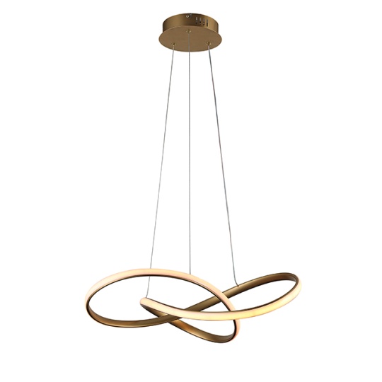Colgante SAMIRA 40W LED 3CCT 1700lm D.60cm oro
