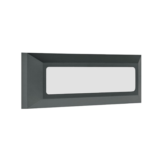 Wall Lamp EIRIZ IP65 1x4W LED 300lm 4000K L.23xW.2,5xH.8cm ABS+PC black