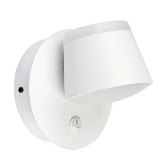 Aplique MYRIAM 10W LED 625lm 4000K C.12xL.12,8xAlt.12cm Branco