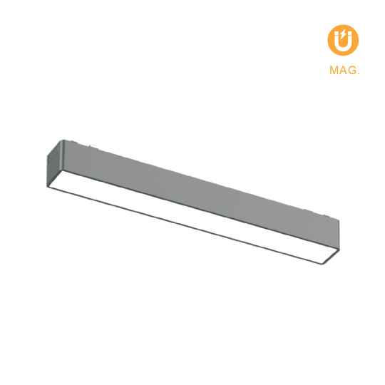 Magnetic Track Linear Light PIQUET (2 wires) 12W LED 560lm 3000K 150° L.23xW.2,6xH.2,4cm black