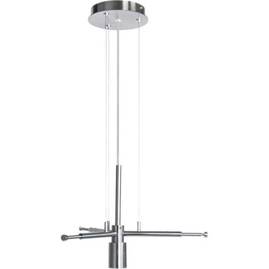 Suspensão SUSP com cabo de aço 1xE27 Alt.Reg.xD.32cm Cromado