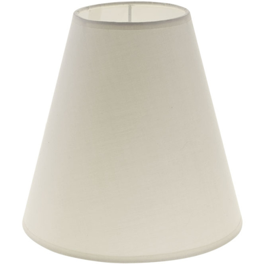 Lampshade CIPRIOTA round & conic fabric PVC802 with fitting E27 H.20xD.20cm Beije