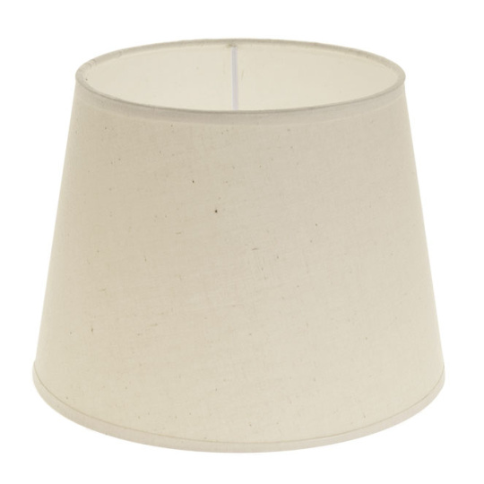 Lampshade CIPRIOTA round & conic fabric PVC8886 with fitting E27 H.15xD.20cm Natural (Raw)