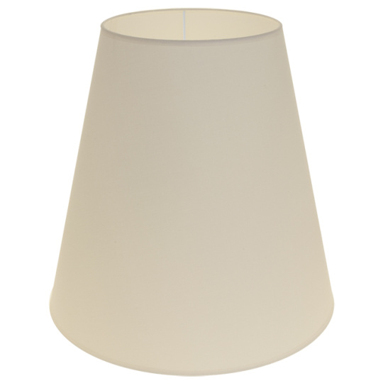 Lampshade CIPRIOTA round & conic fabric PVC802 with fitting E27 H.35xD.34,5cm Beije