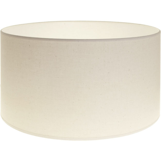 Lampshade CIPRIOTA round fabric PVC8886 with fitting E27 H.22xD.40cm Natural (Raw)