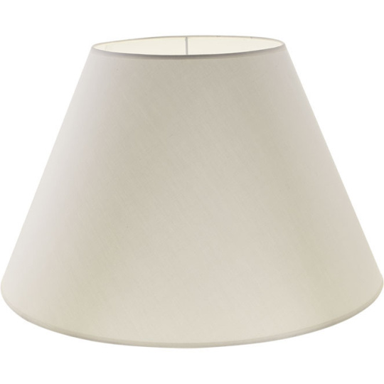 Lampshade CIPRIOTA round & conic fabric PVC802 with fitting E27 H.28xD.45cm Beije