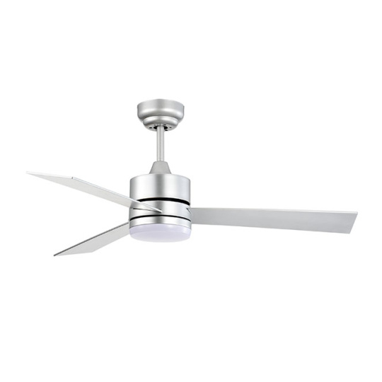 Ceiling fan DC KILIM silver, 3 reversible blades, 18W LED 3000|4000|6500K, H.40xD.107cm