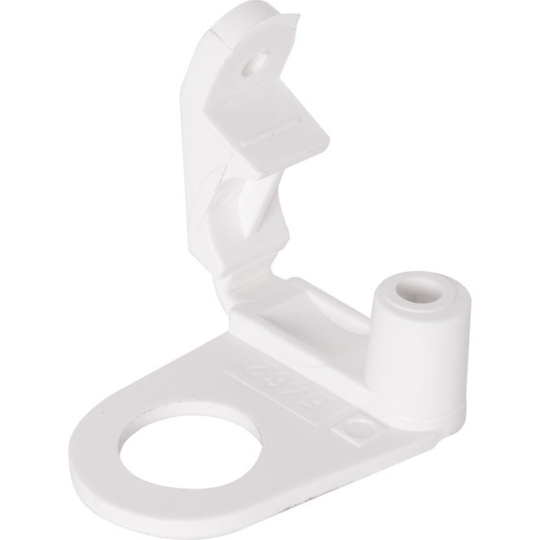 Ring cord grip for flat cables H03VVH2-F, white