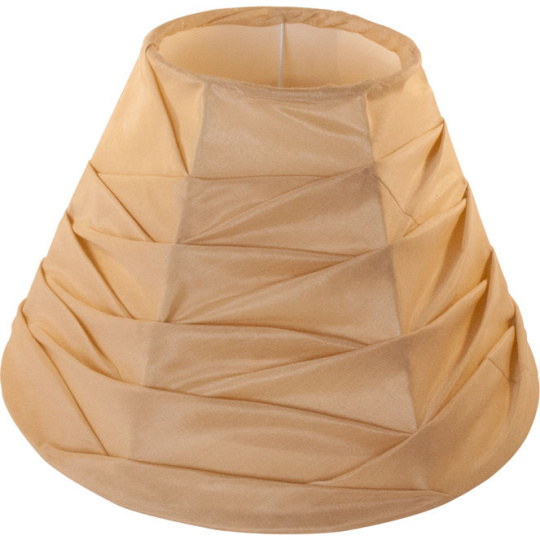 Lampshade TUNISINO round & conic with fitting E27 H.19xD.30cm Brown