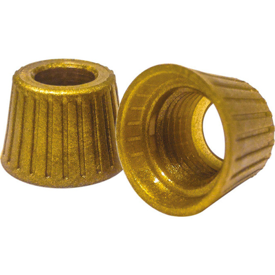 Chapéu p/interruptor de botão série 330VH dourado, Alt.10, 3mm, em resina termoplástica