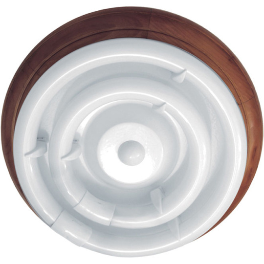 Plafond CIRCE round 1xG10q T9 circ.+1x32WG10q (T9 circ.) H.9xD.36cm Brown/Walnut