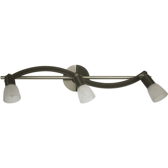 Wall Lamp EDGAR 3xG9 L.61xW.12xH.14cm Wengue/Satin Nickel