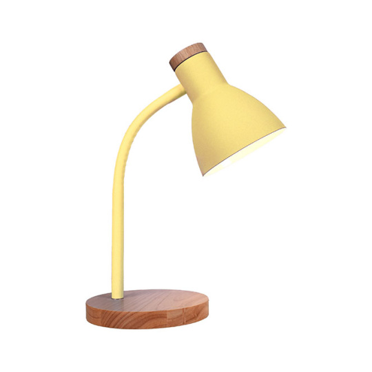 Table Lamp ARGOS 1xE27 H.42xD.15cm Yellow/Wood