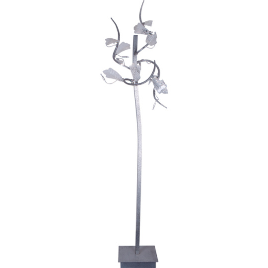 Floor Lamp FOLHAS 12xG4 12V L.56xW.46xH.180cm Glass Grey