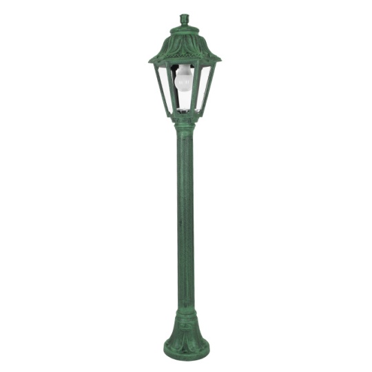 Pilar ANNA 1xE27 8,5W botão CCT (3cores) IP55 Alt.110xD.22cm resina verde