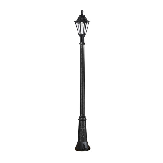 Pillar RUT 1xE27 11W CCT (3colors) switch IP55 H.213xD.26cm black resin