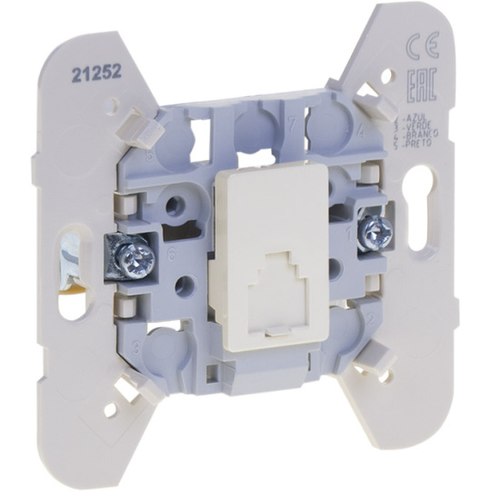 Telephone Socket MEC21 (4 conductors) RJ11 Socket in ivory