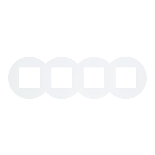 Espelho quádruplo QUADRA45 branco mate