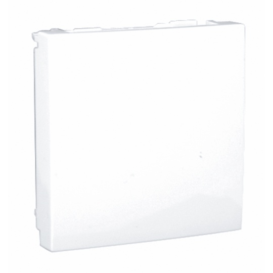 Tapa Ciega QUADRA45 (2 Módulos) en blanco mate