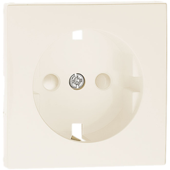 Safety cover plate LOGUS90 for earth socket (schuko type) in ivory