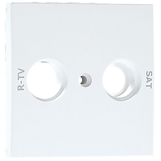 Cover plate LOGUS90 for R TV-SAT socket multibrand 2 outputs in white