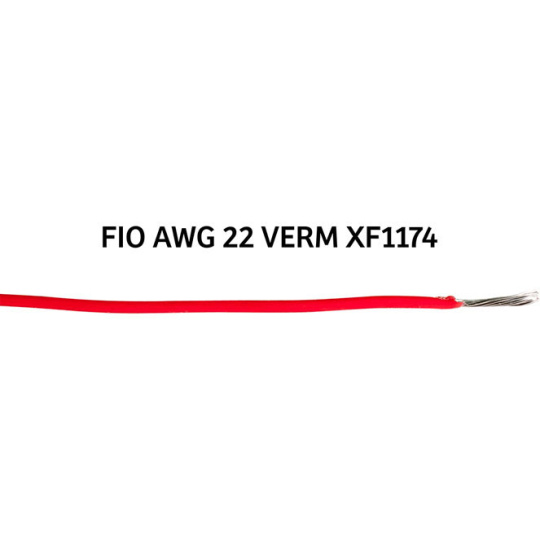 Conductor AWG22 en silicona rojo