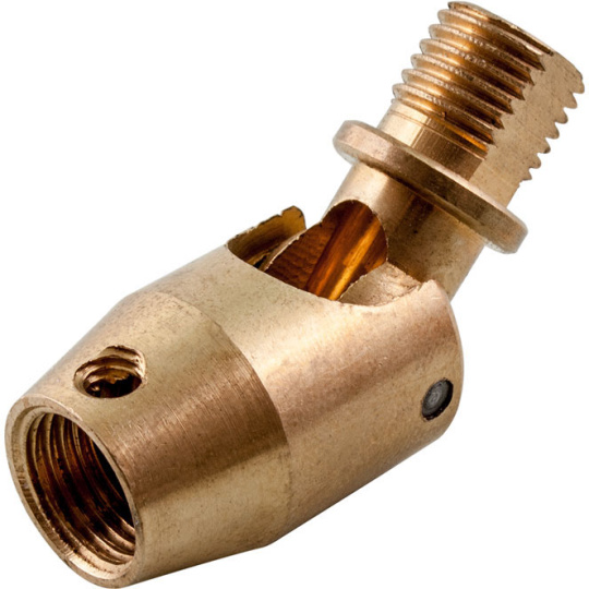 Female/male brass swivel Alt.4xD.1,6, M10x2