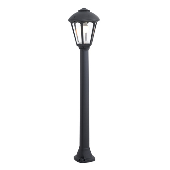Pillar GIAMPY 1xE27 IP55 L.21xW.21xH.99,5cm black resin