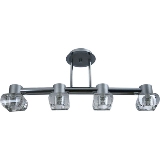 Ceiling Lamp LORENA 4xG9 L.70xW.15xH.29cm Grey/Chrome