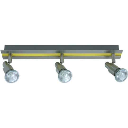 Wall Lamp GABRIEL 3xGU10 L.42xW.6xH.11cm Yellow/Satin Nickel