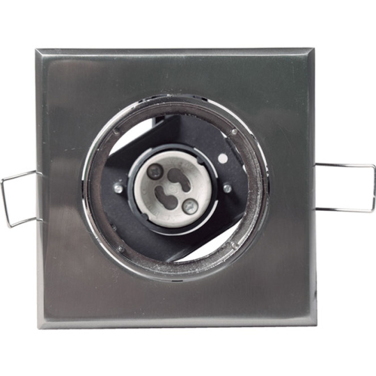 Downlight MAET square 1xGU10 L.9xW.9xH.0,4cm Satin Nickel