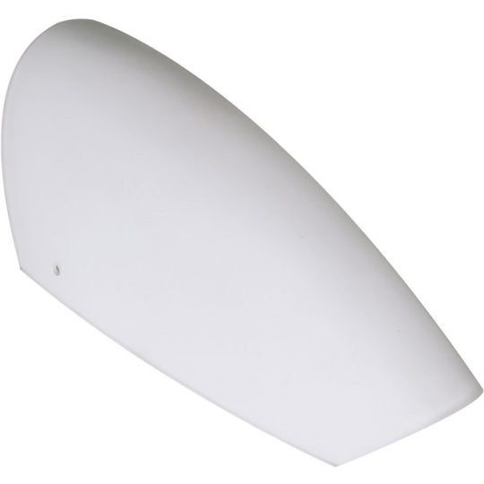 Vidro OPALINO branco, 2 furos C.12xL.12xAlt.30cm para aplique