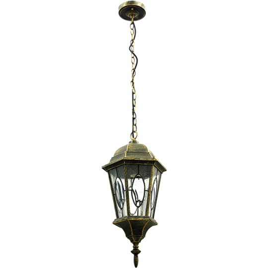 Pendant Light SOAJO IP44 1xE27 H.Reg.xD.25cm Black/Gold