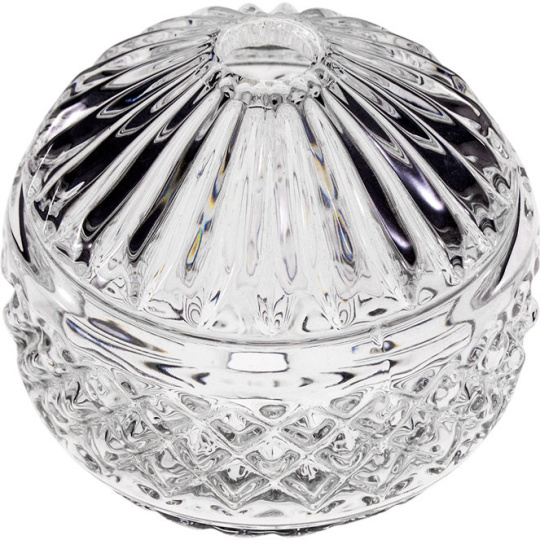 Esfera de cristal transparente