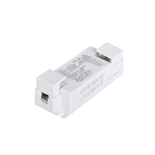 Transformador de corrente constante AC/DC 350mA (Driver) 21W IP20, em plástico