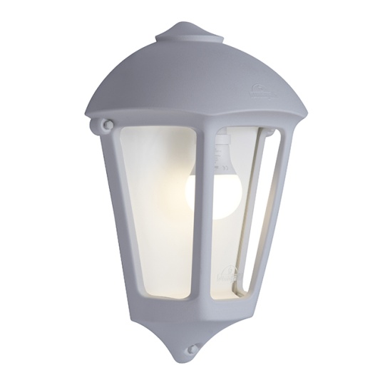 Aplique GIULIO 1xE27 IP55 C.26,5xL.14xAlt.37,5cm resina cinzento