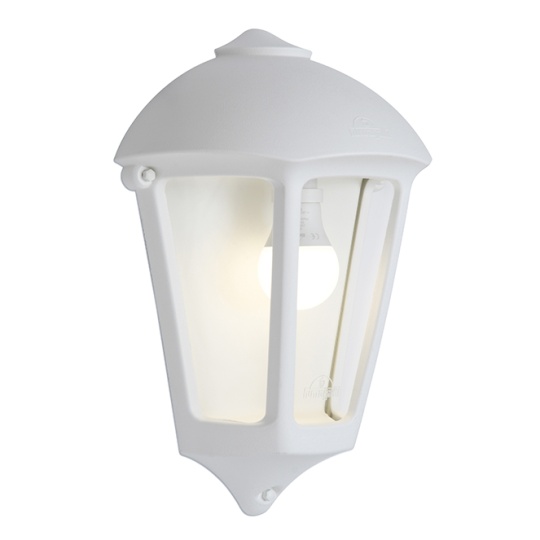 Wall Lamp GIULIO 1xE27 IP55 L.26,5xW.14xH.37,5cm white resin