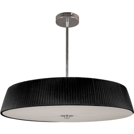 Ceiling Lamp ASTRID large 6xE27 H.Reg.xD.60cm Black/Chrome