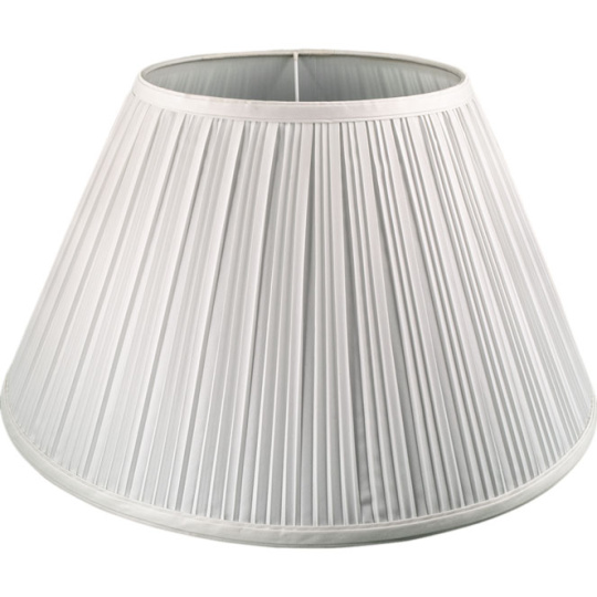 Lampshade CUBANO round & conic pleated with fitting E27 H.24xD.45,5cm Ivory